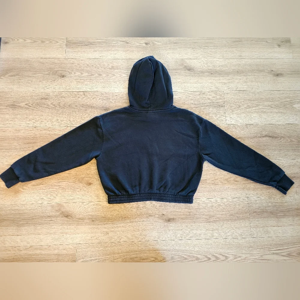 Cropped Nike Black Hoodie, Size Small